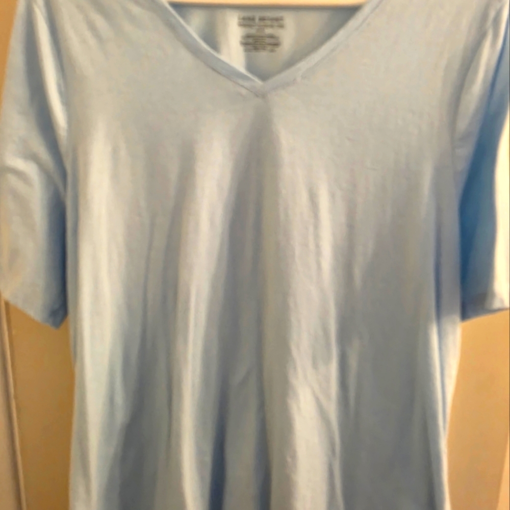 Light Blue V-Neck T-Shirt